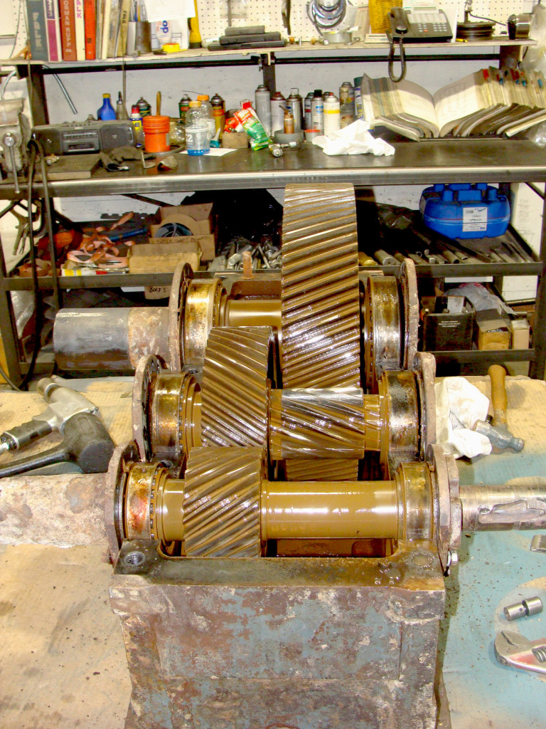 inside parallel shaft reducer